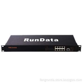 9- with 8-port PoE Switch, Ninth Port is Gigabit Port, 250WNew